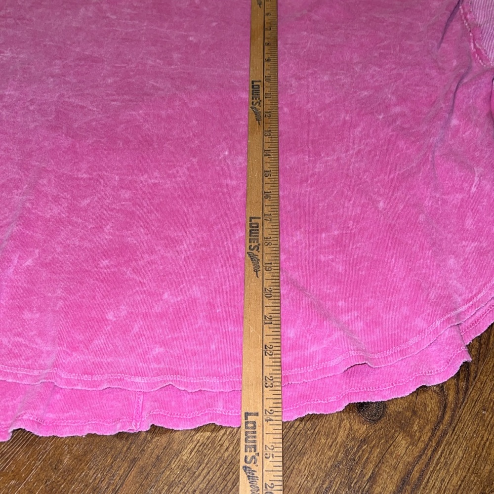 3/$18 Aerie Oversized Pink Contrast Dolman Knit Long Sleeve Pullover Tee Size L - Picture 14 of 14